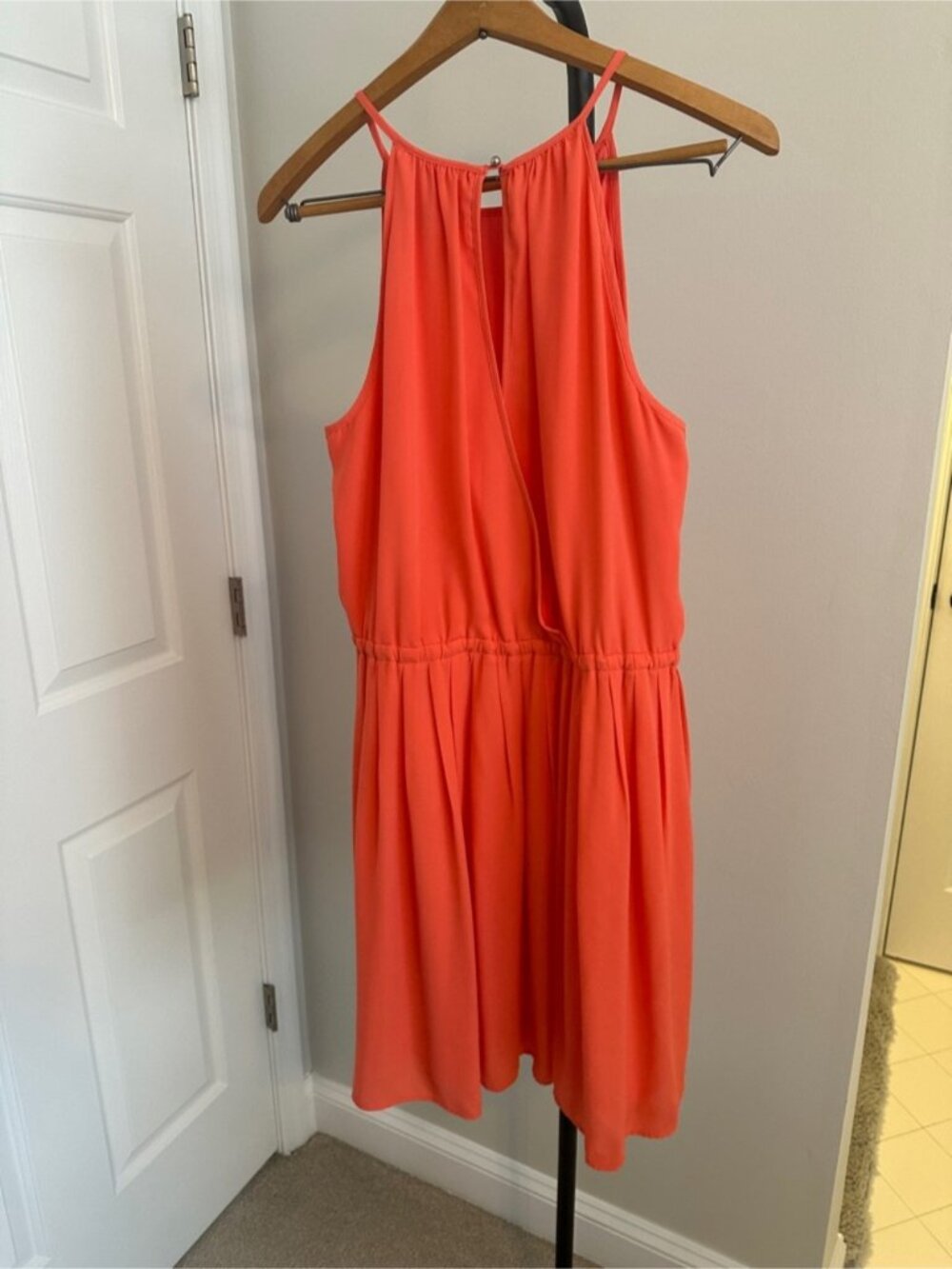 Coral Halter Dress - Picture 3 of 5
